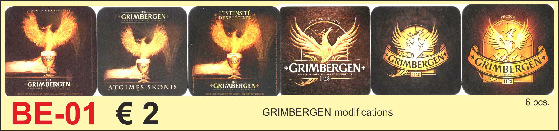 Coasters Grimbergen 6mix